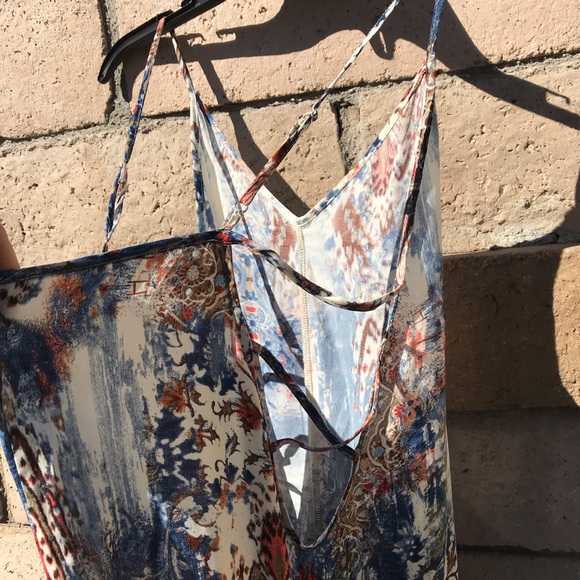 Silk three-quarter length dress unknown brand and size - Picture 3 of 4